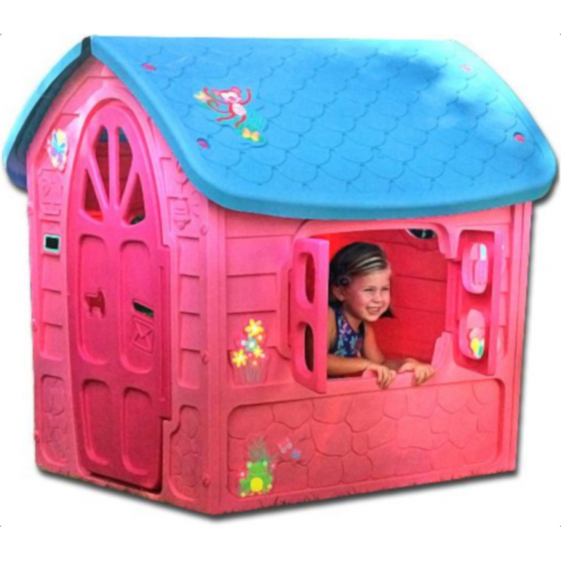 Kinderspielhaus rosa extra groß EU-WARE Kinderspielhaus rosa extra groß EU-WARE